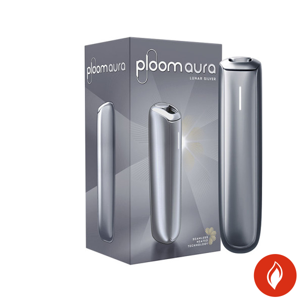 Ploom Aura Device Lunar Silver mit Packung