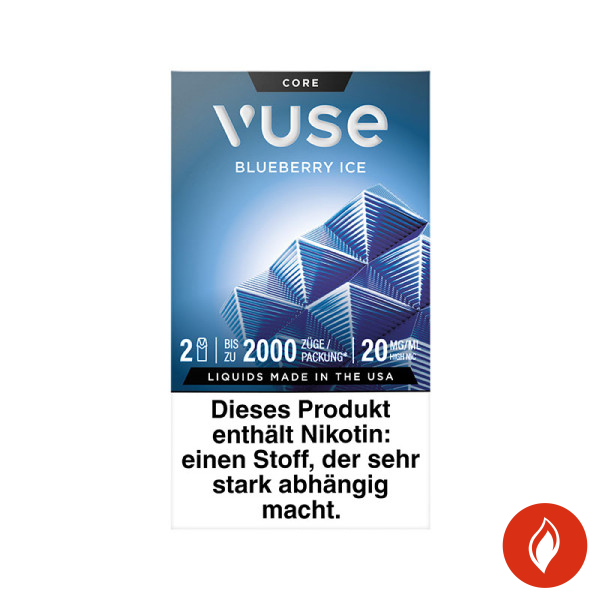 Vuse Blueberry Ice 20mg Prefilled Pods Front