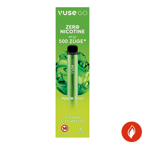 Vuse Go Sour Apple Einweg E-Zigarette 0mg