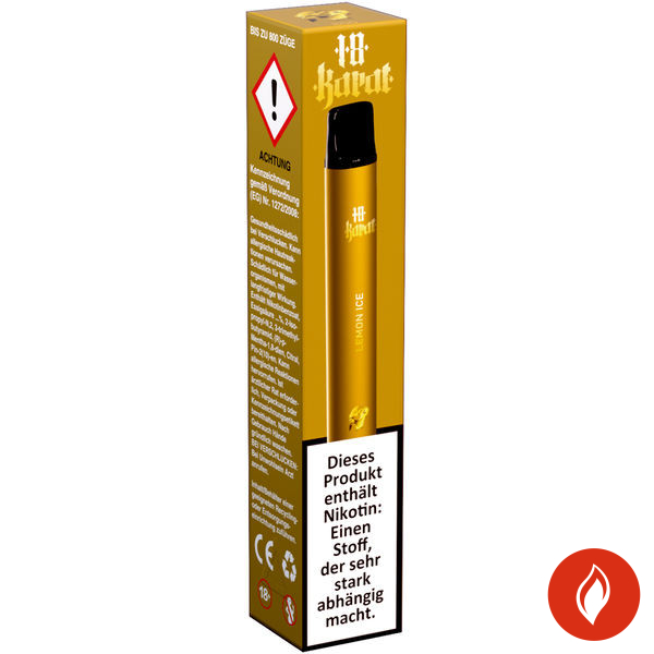 Vqube 18Karat Einweg E-Zigarette Lemon Ice 16 mg