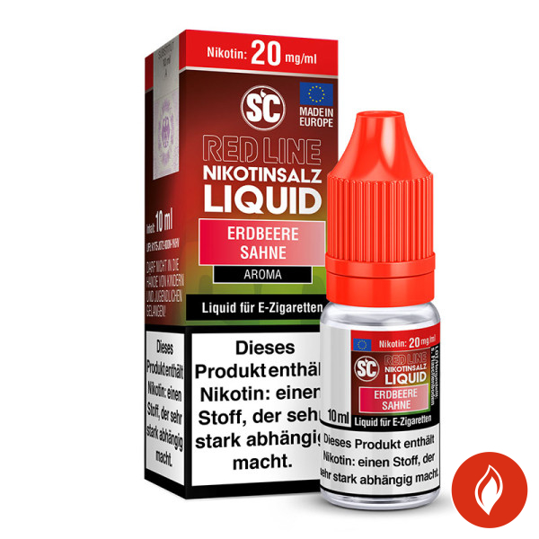 SC Red Line Erdbeere Sahne Nikotinsalz Liquid 20mg