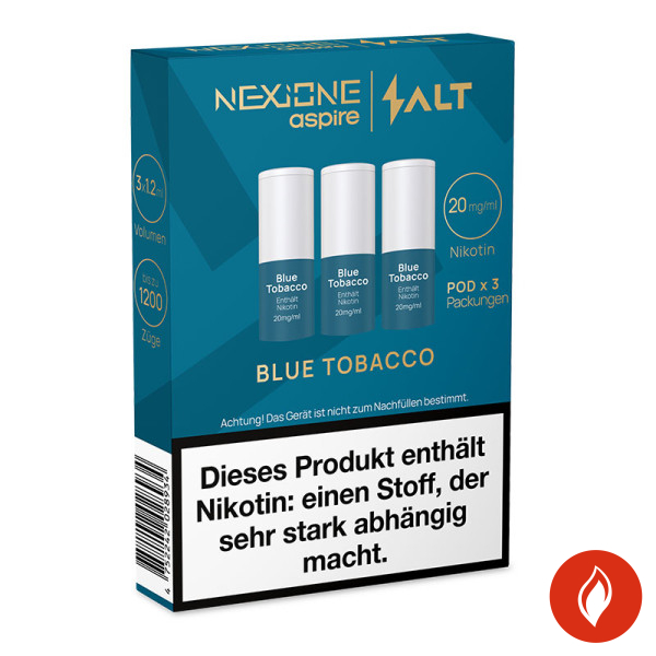 Nexione Salt Blue Tobacco 20mg Pods Packung