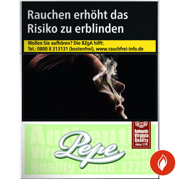 Pepe Bright Green Zigaretten Stange
