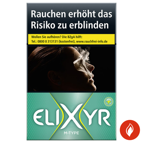 Elixyr Green + Original Pack Zigaretten Schachtel