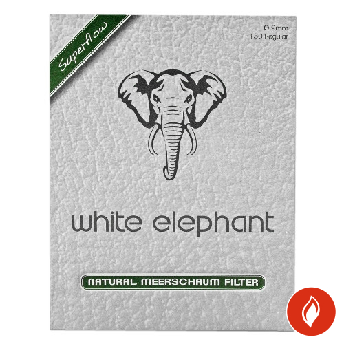 Pfeifenfilter White Elephant Superflow Naturmeerschaum Packung