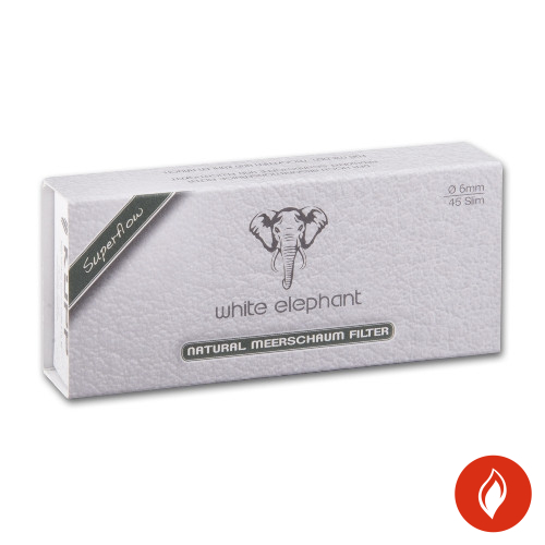 Pfeifenfilter Naturmeerschaum White Elephant 6mm Schachtel