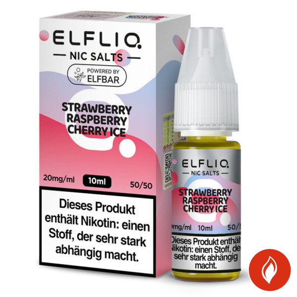 Elfbar Elfliq Strawberry Raspberry Cherry Ice 20mg Nikotinsalz