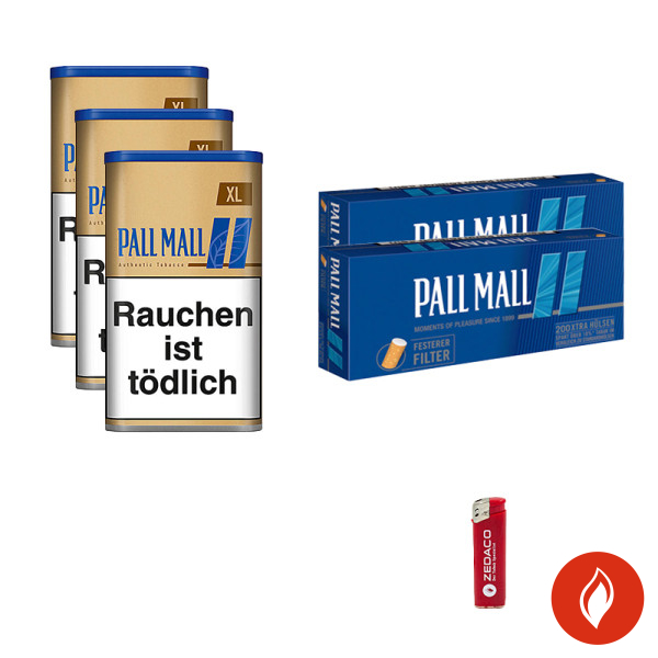 Pall Mall Volumentabak Authentic Blue XL Dose Aktion Small