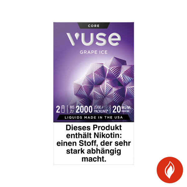 Vuse Grape Ice 20mg Prefilled Pods Front
