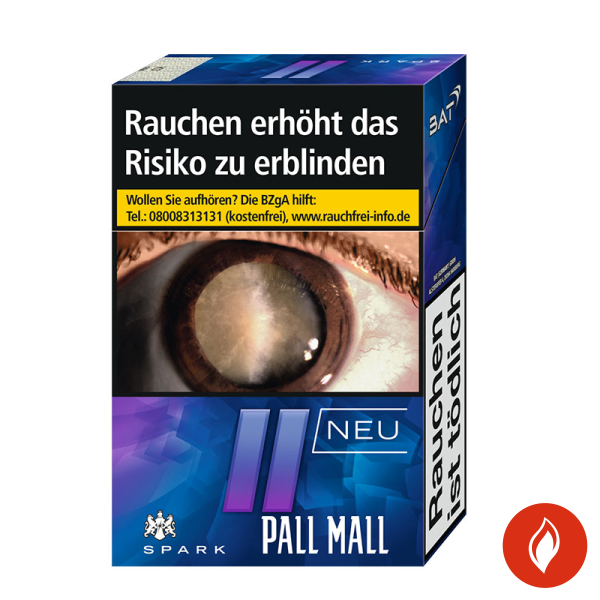 Pall Mall Spark OP Zigaretten Schachtel