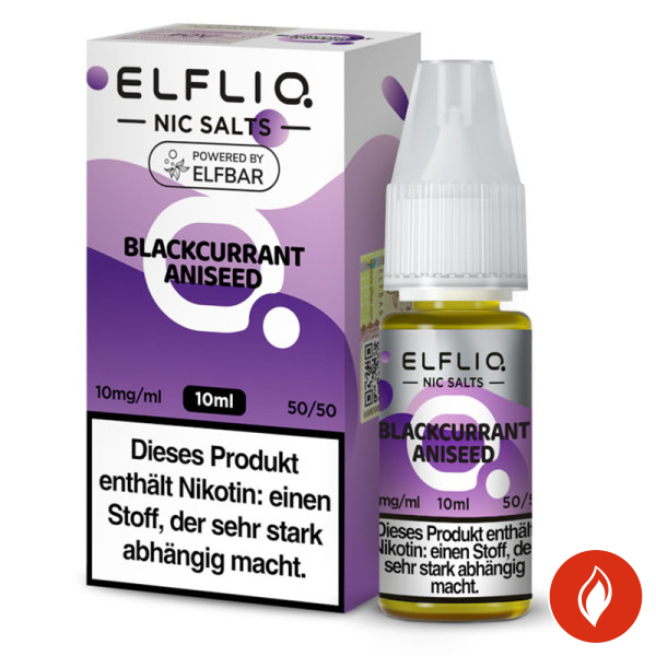 Elfbar Elfliq Blackcurrant Aniseed 10mg Nikotinsalz