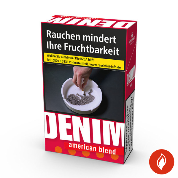 Denim Red OP Zigaretten Schachtel