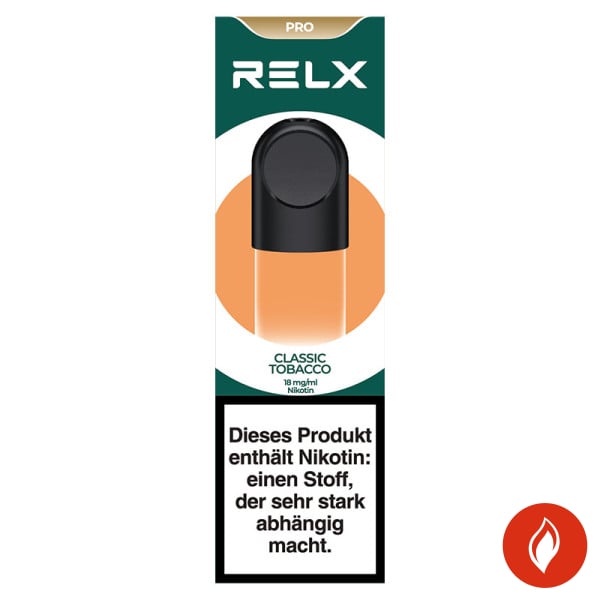 RELX Pod Pro Classic Tobacco 18 mg Front