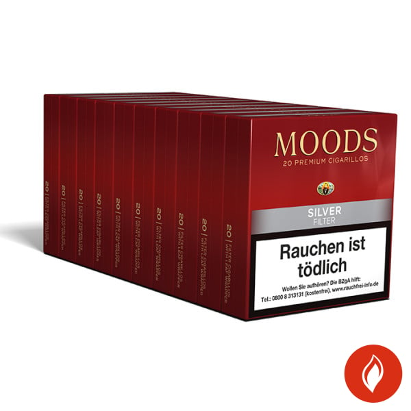 Dannemann Moods Silver Filter 20er Zigarillos Gebinde