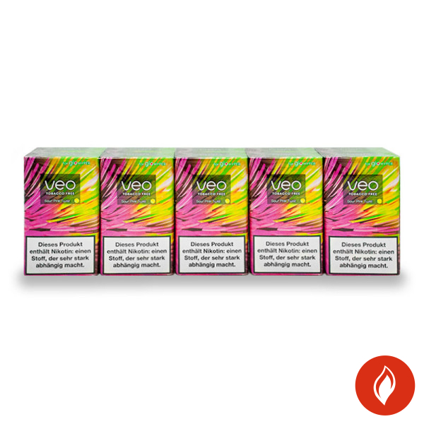 Veo Sour Pink Twist Sticks Stange