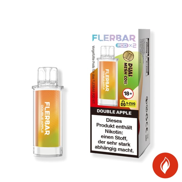 Flerbar Double Apple 20mg Prefilled Pods