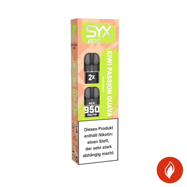 Syx Pod Kiwi Passion Guava 20mg Prefilled Pods