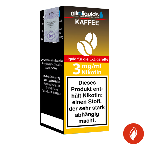 E-Liquid NIKOLIQUIDS Kaffee 3 mg