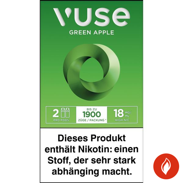 Vuse Pro Caps Green Apple 18mg Liquidpods