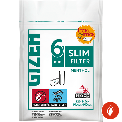 Gizeh Menthol Slim Filter Beutel