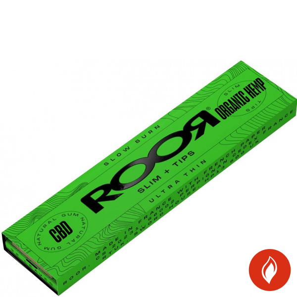 Roor Organic Slim + Tips Zigarettenpapier Packung
