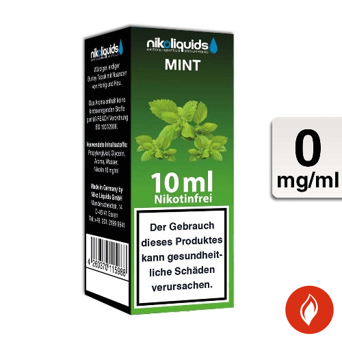 E-Liquid NIKOLIQUIDS Mint 0 mg
