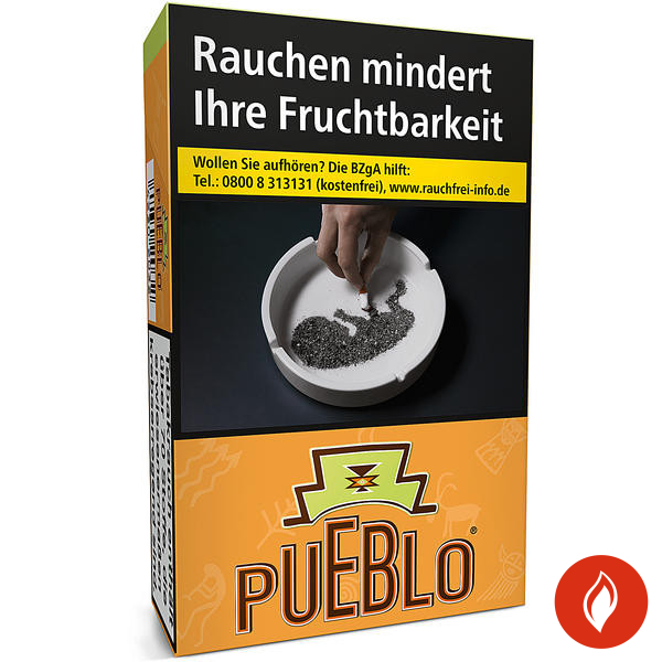 Pueblo Orange Original Pack Zigaretten Schachtel