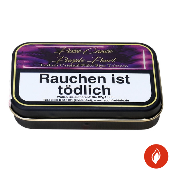 Pesse Canoe Purple Pearl Flake Pfeifentabak Dose