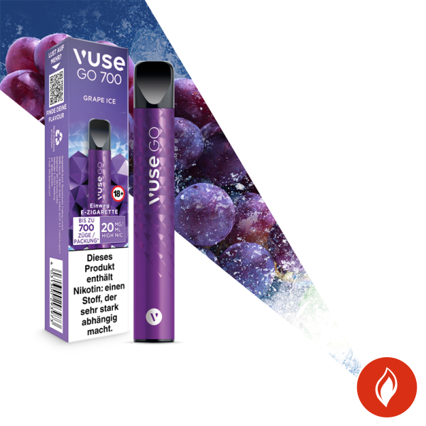 Vuse Go 700 Grape Ice 20mg Einweg E-Zigarette