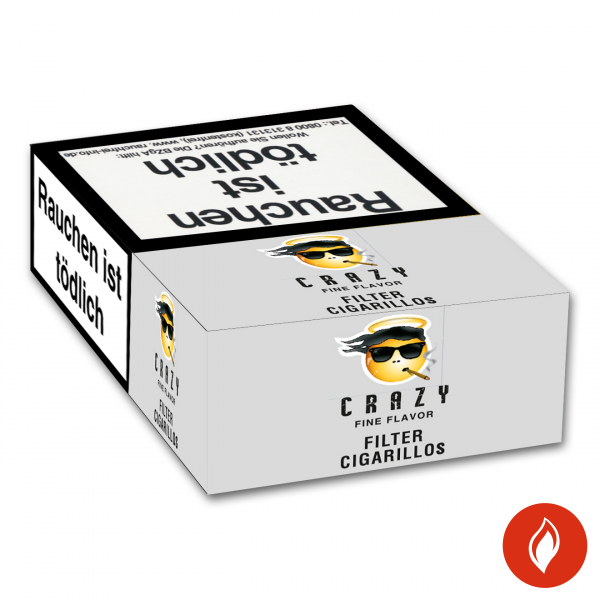 Crazy Filtercigarillos Silver American Blend Stange