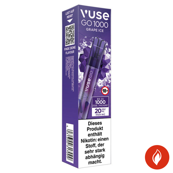 Vuse Go 1000 Grape Ice 20mg Einweg E-Zigarette