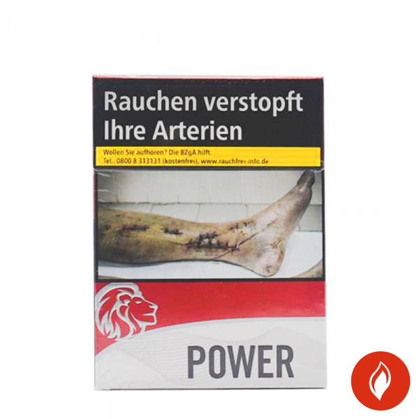 Power Red Big Zigaretten Schachtel