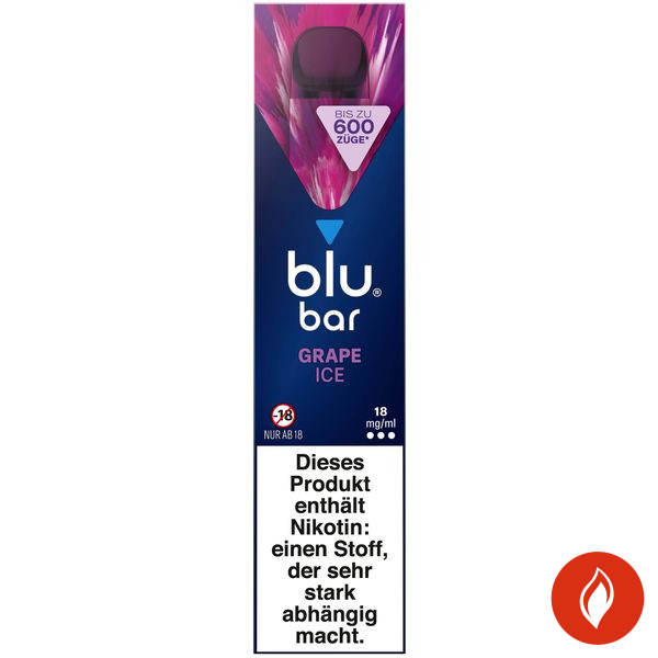 Blu Bar Grape Ice 18mg Einweg E-Zigarette