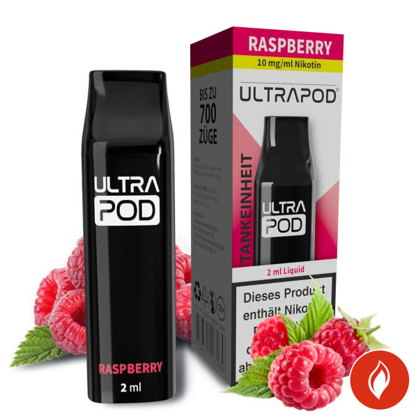 Ultrabio Ultrapod Raspberry 10mg Liquidpod