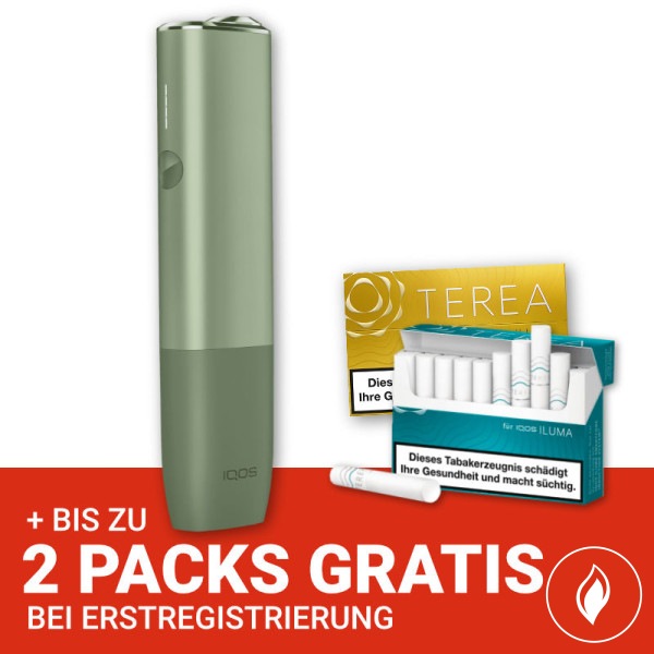 IQOS Iluma One Moss Green + gratis TEREA Sticks bei Registrierung