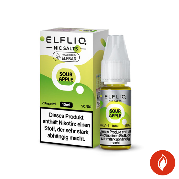 Elfbar Elfliq Sour Apple 20mg Nikotinsalz