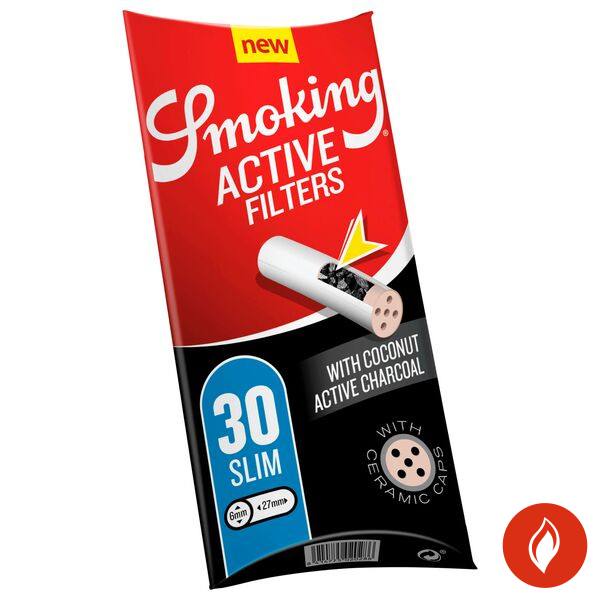 Smoking Slim Active Filter 6 mm Packung