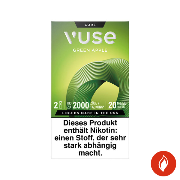 Vuse Green Apple 20mg Prefilled Pods Front