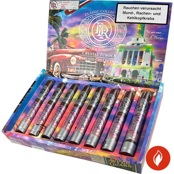 PDR 1878 Maduro Robusto Crystal Tube Zigarren Kiste