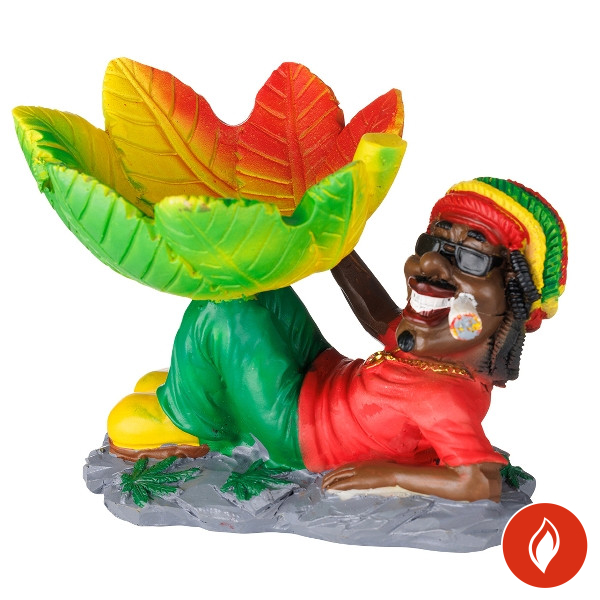 Aschenbecher Kunststoff Rasta liegend