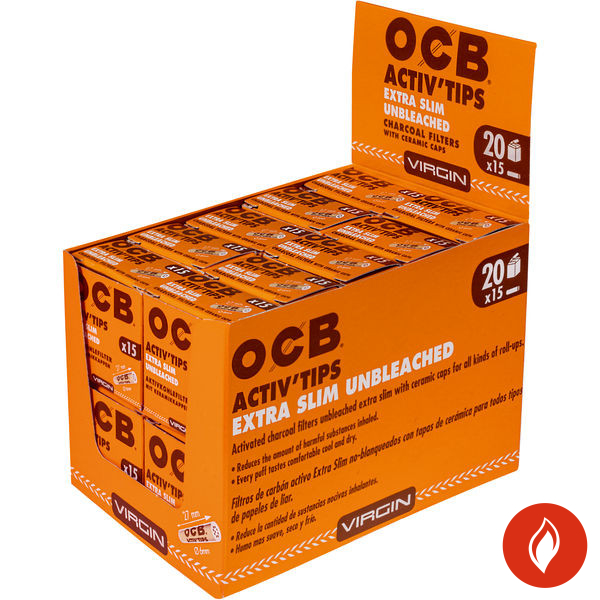 OCB ActivTips Extra Slim Unbleached