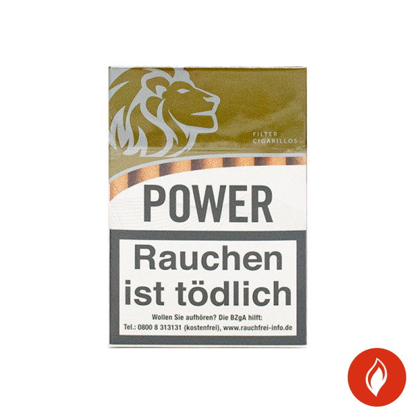 Power Gold Filter Zigarillos Schachtel