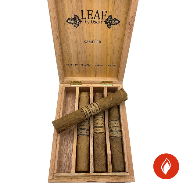 The Leaf by Oscar 4er Toro Sampler Zigarren Schachtel