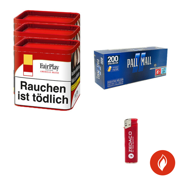 Fair Play Red Volumentabak Dose Aktion Small Pall Mall Blau