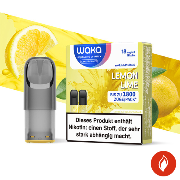 Waka soMatch Lemon Lime 18mg Liquidpod