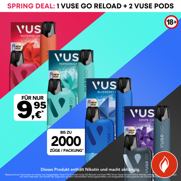Vuse Reload Device + Gratis Pods Spring Deal Aktion