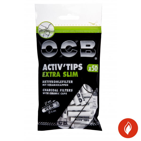 OCB Activ Tips Extra Slim 50 Stück Beutel reduziert