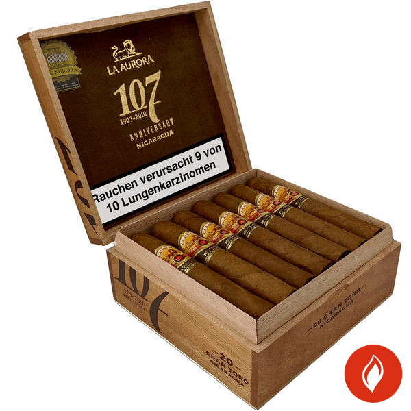 La Aurora 107 Nicaragua Toro Zigarren Kiste