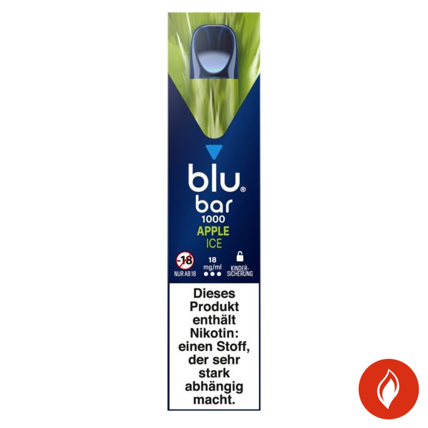 Blu bar 1000 Apple Ice 18mg Einweg E-Zigarette