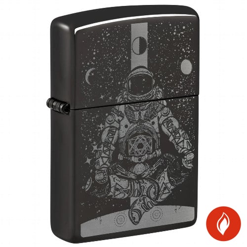 Zippo Ebony Astronaut in Space Feuerzeug